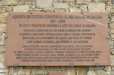 placa comemorativa de piedra