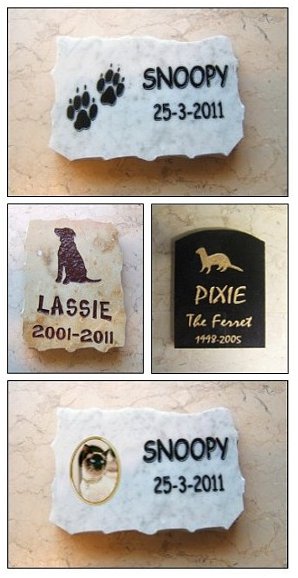 lápidas para mascotas, perros y gatos